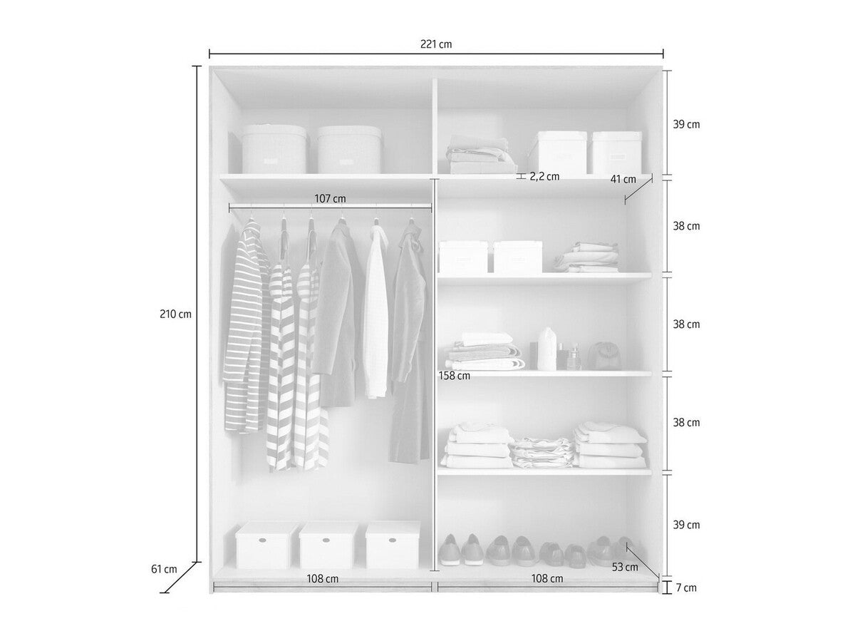 Garderobeskab Levruvu 105