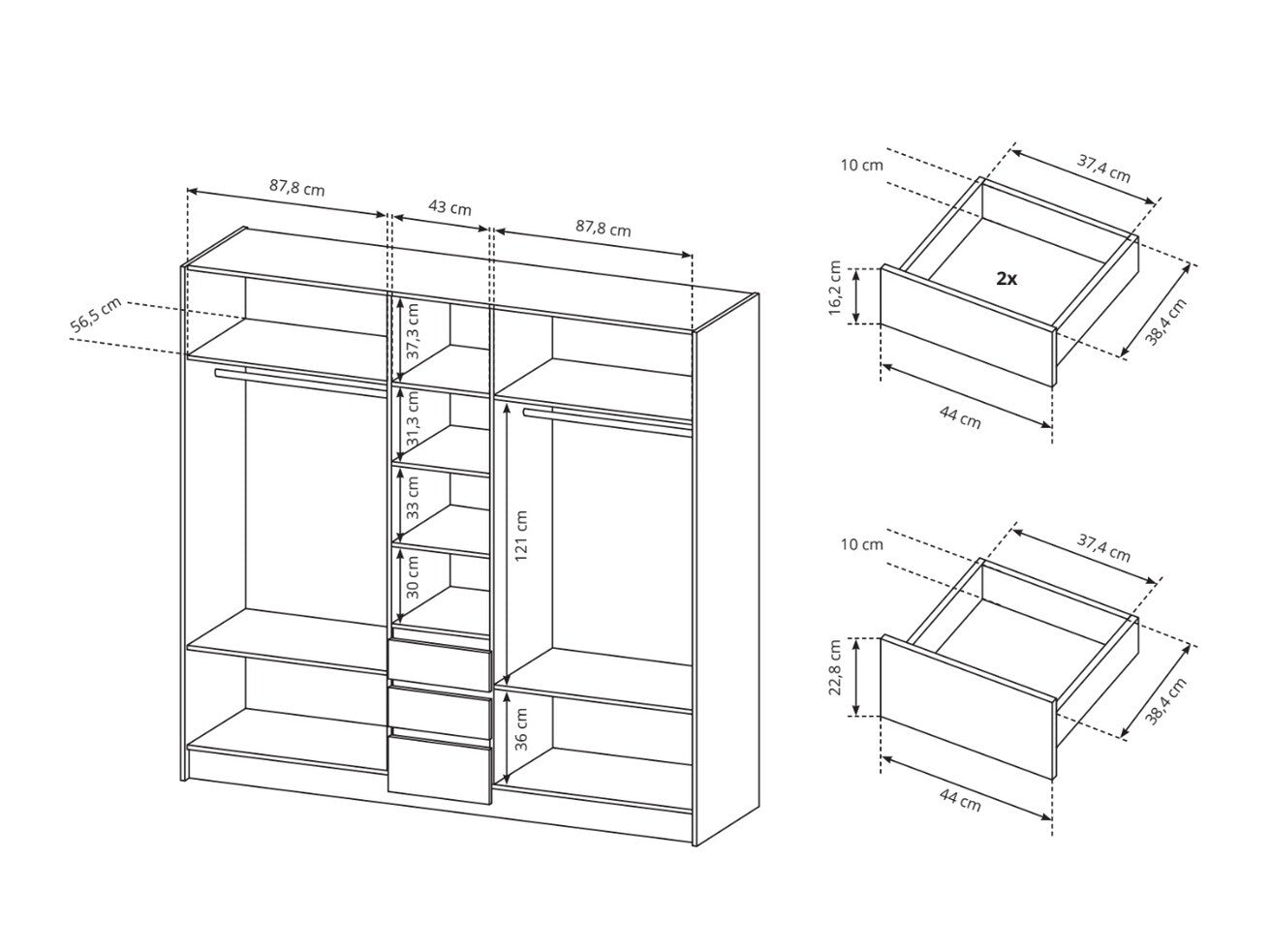 Garderobe Kingston M102