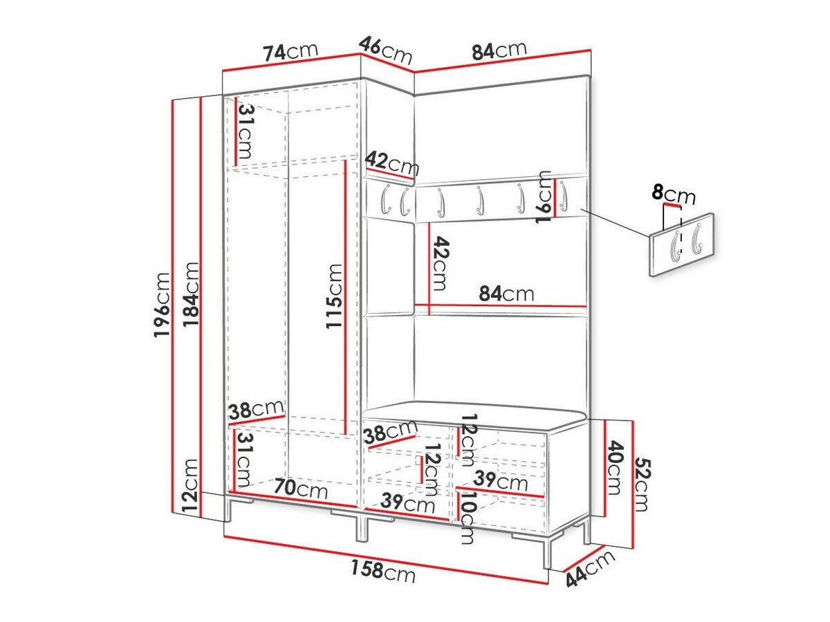 Hallway set Hartford F100