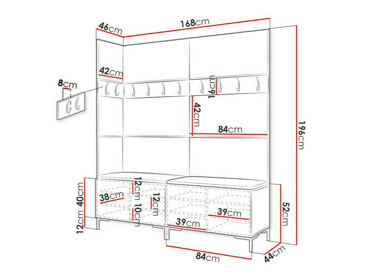 Hallway set Hartford F104