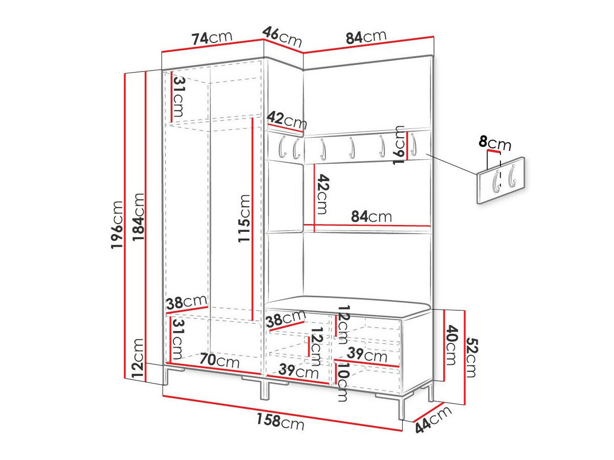 Hallway set Hartford F107