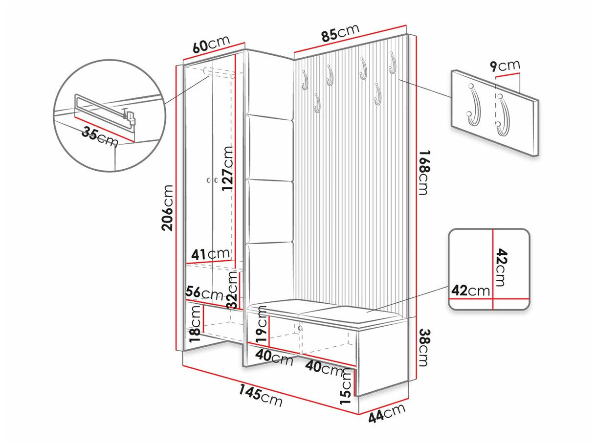 Entrésæt Hartford 320