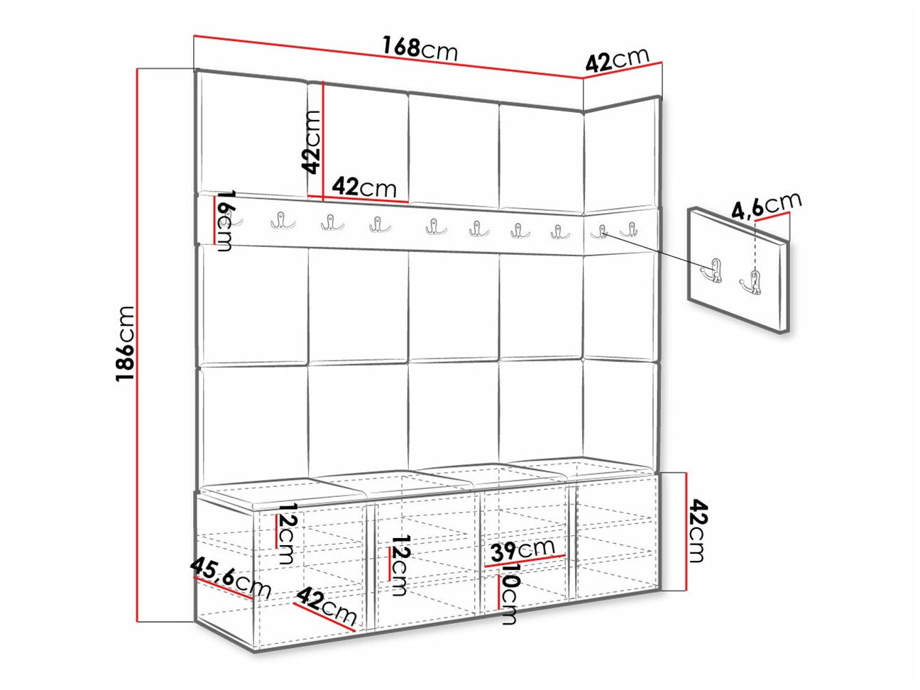 Entrésæt Hartford 265