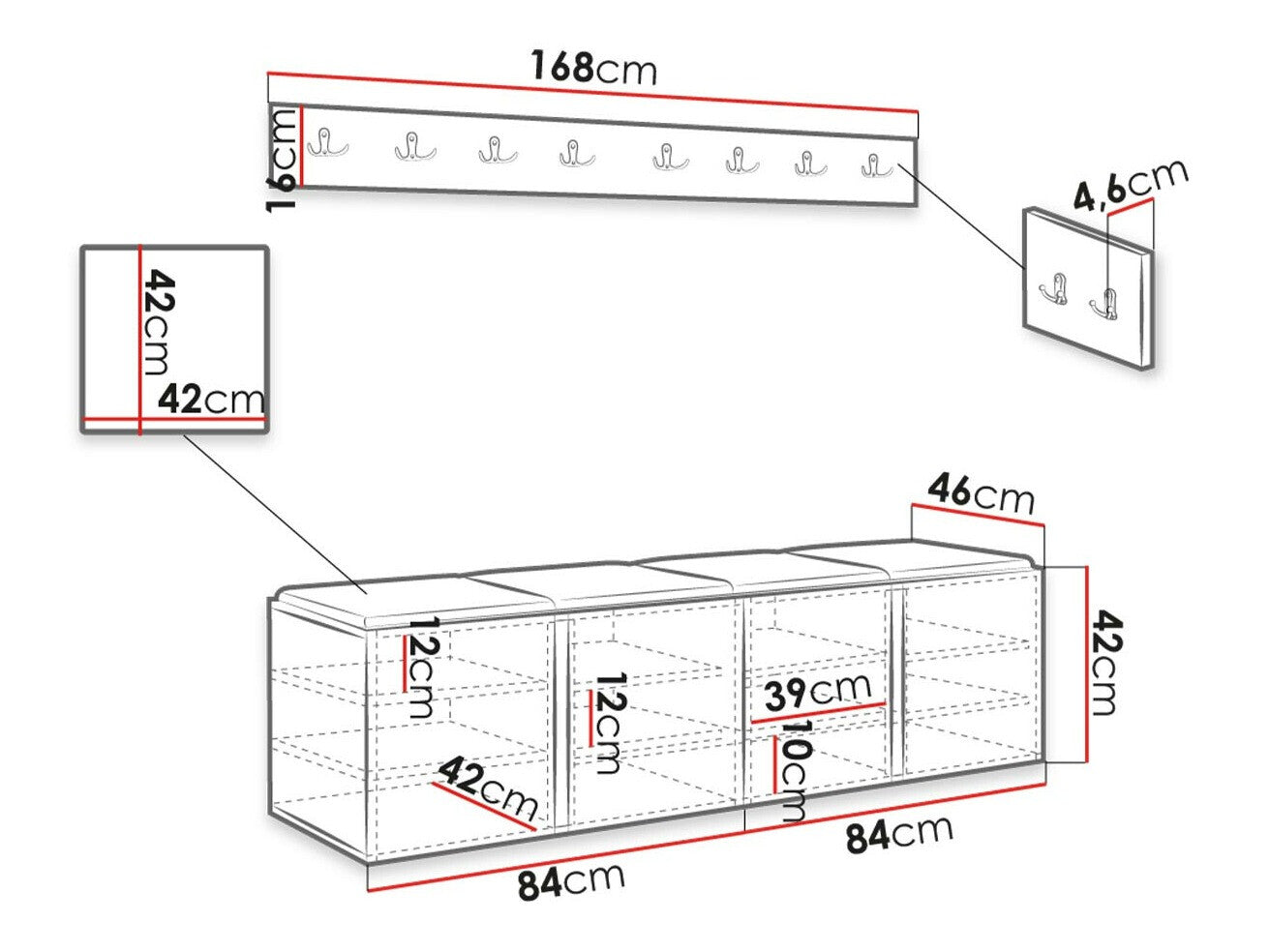 Entrésæt Hartford 276