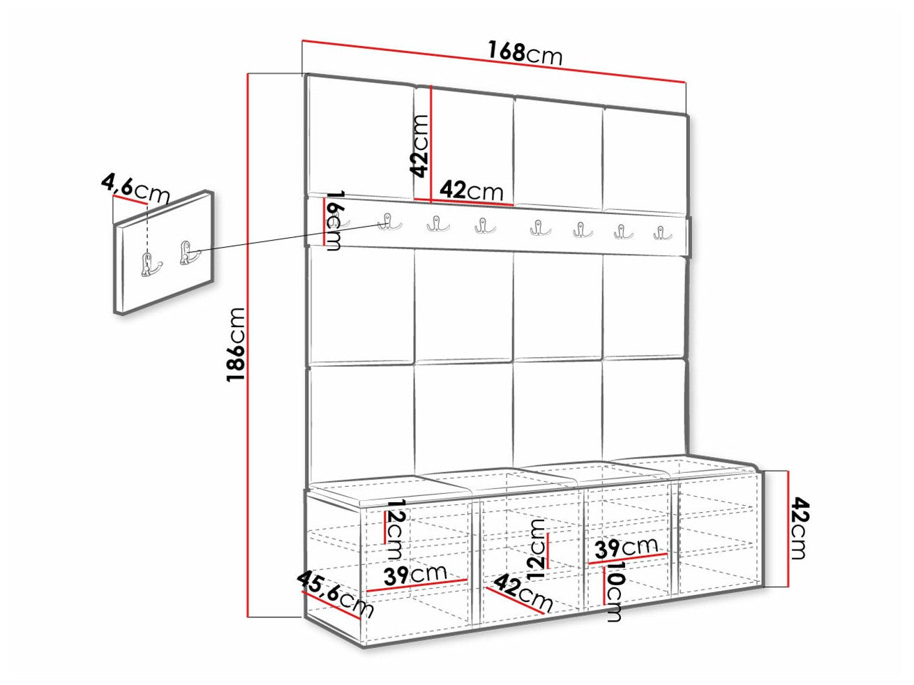 Entrésæt Hartford 268