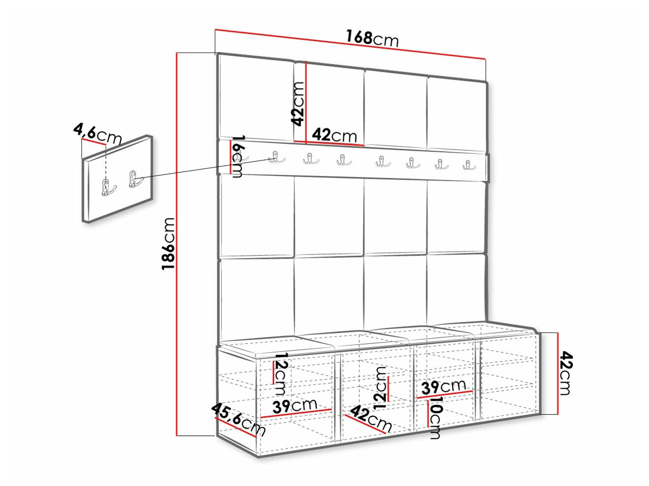 Entrésæt Hartford 268