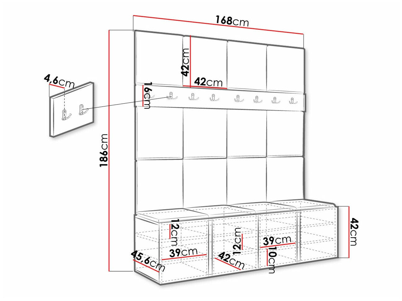Entrésæt Hartford 268