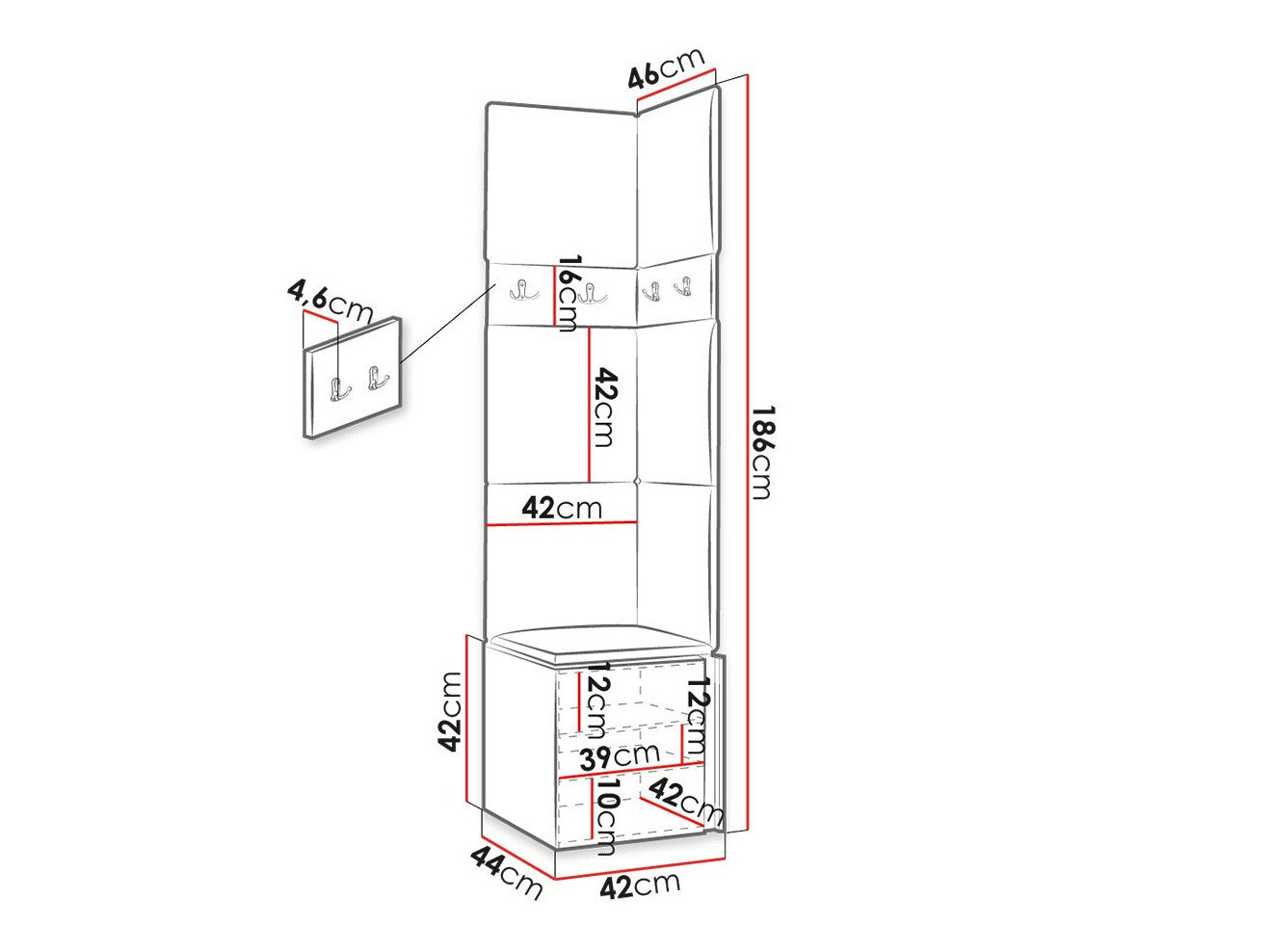 Hallway set Hartford 347