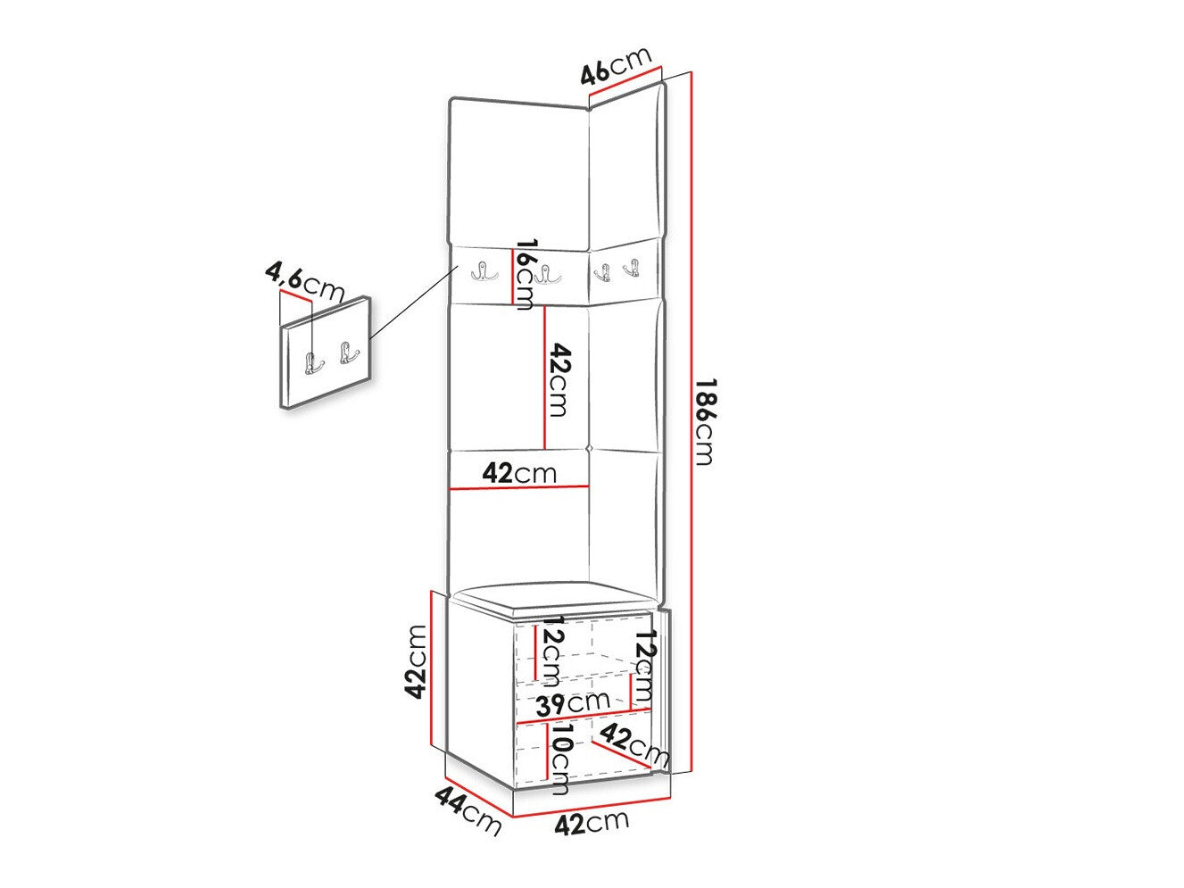 Hallway set Hartford 347