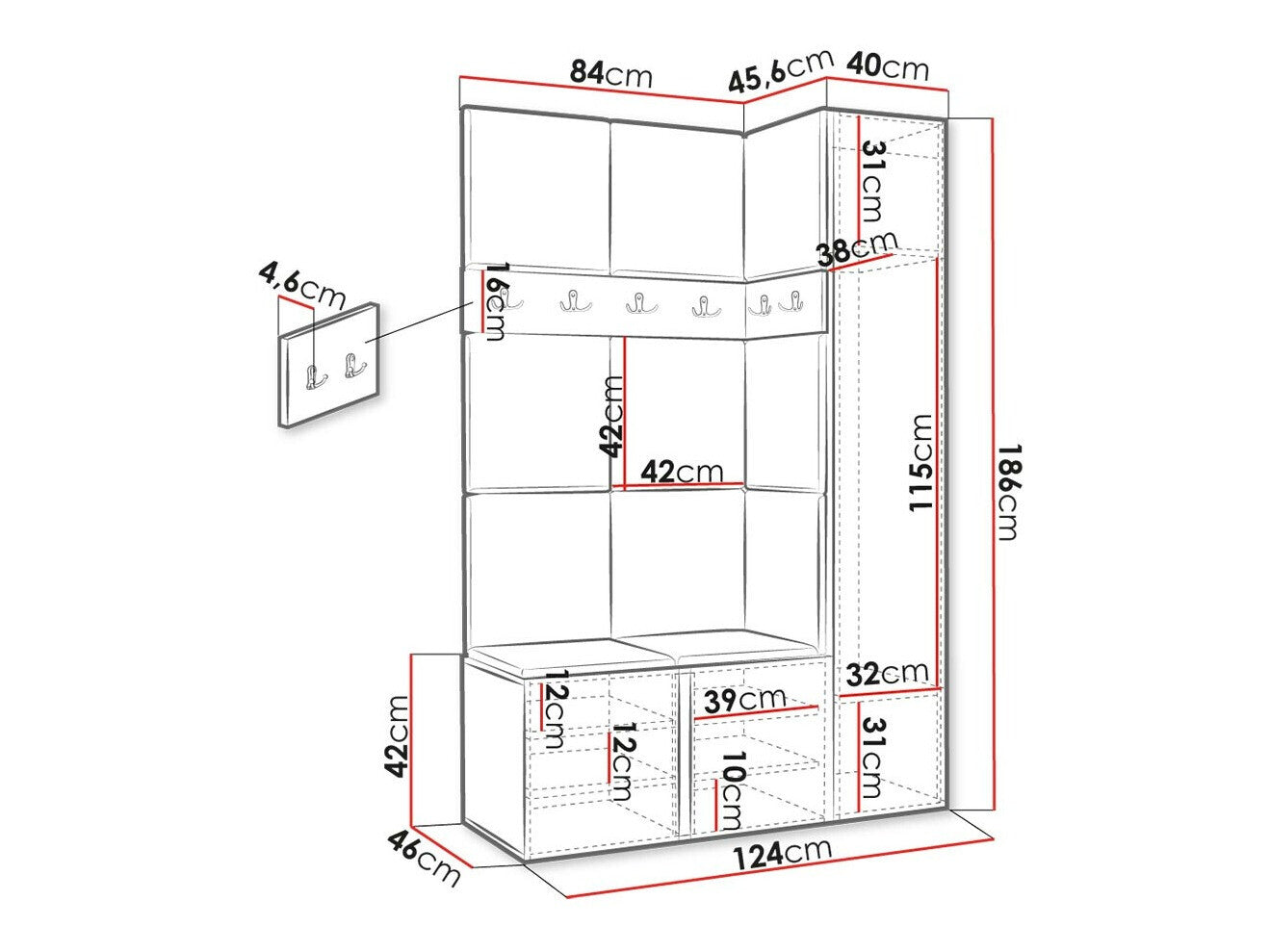 Entrésæt Hartford 277