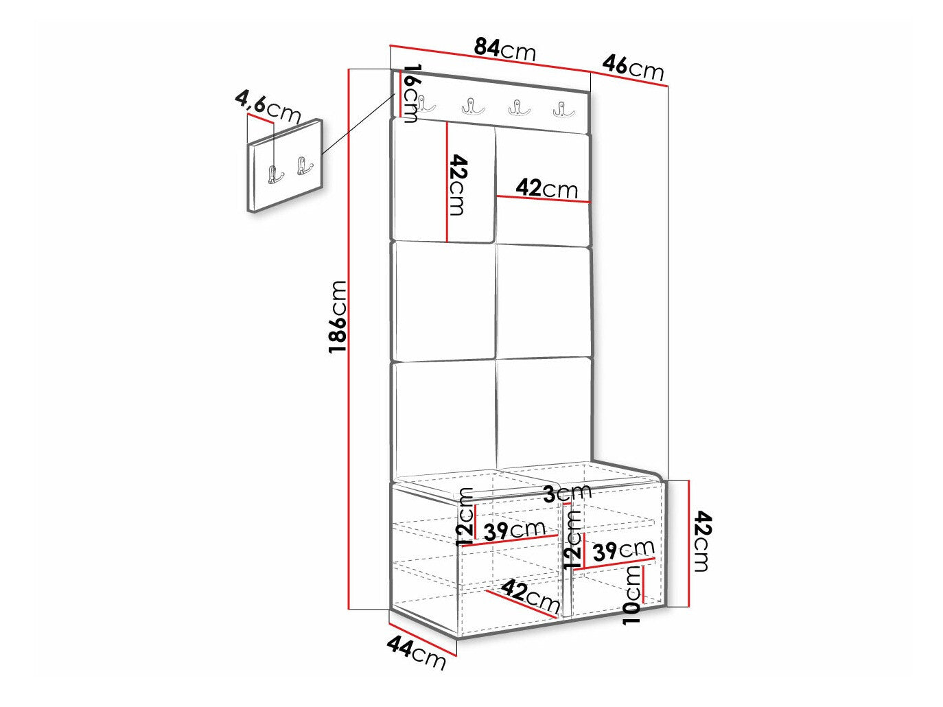 Entrésæt Hartford 375