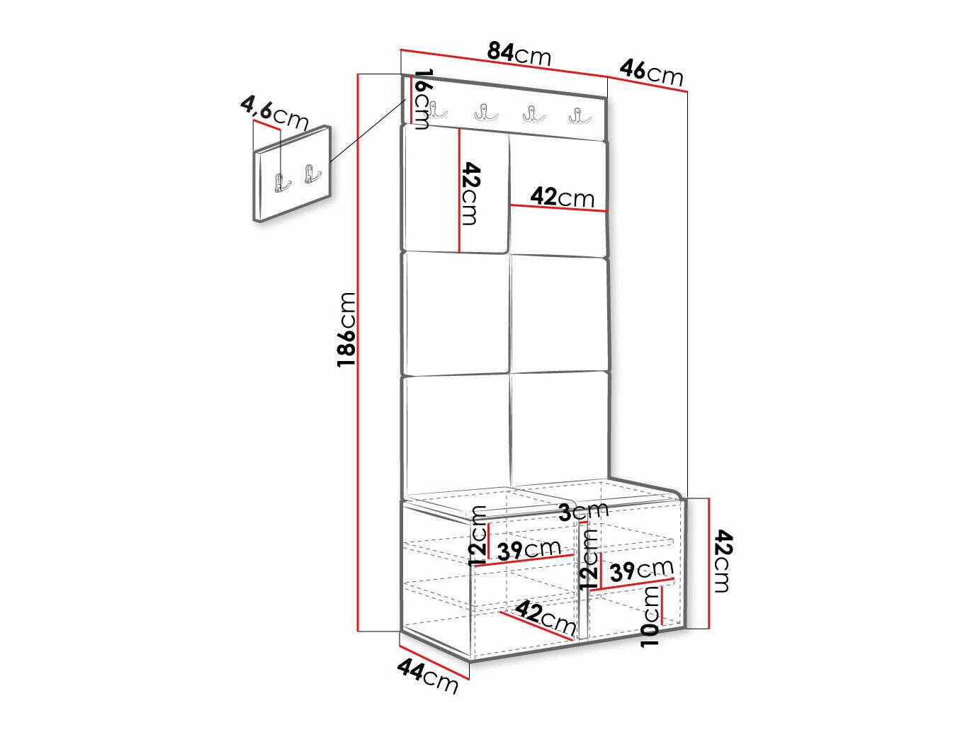 Entrésæt Hartford 375