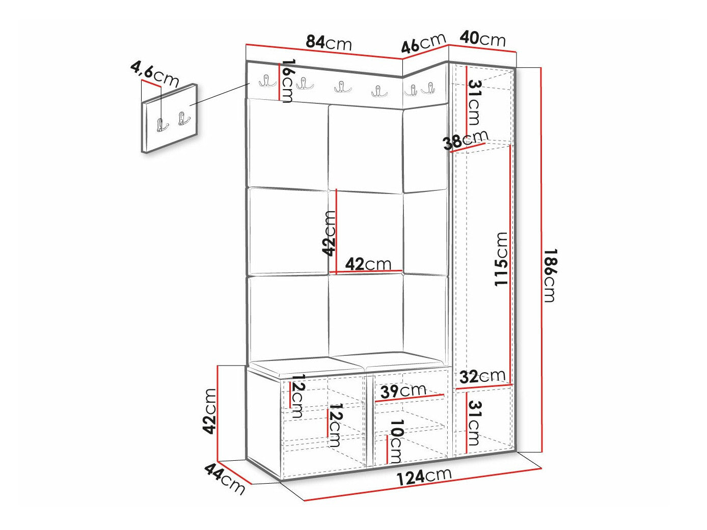 Entrésæt Hartford 385