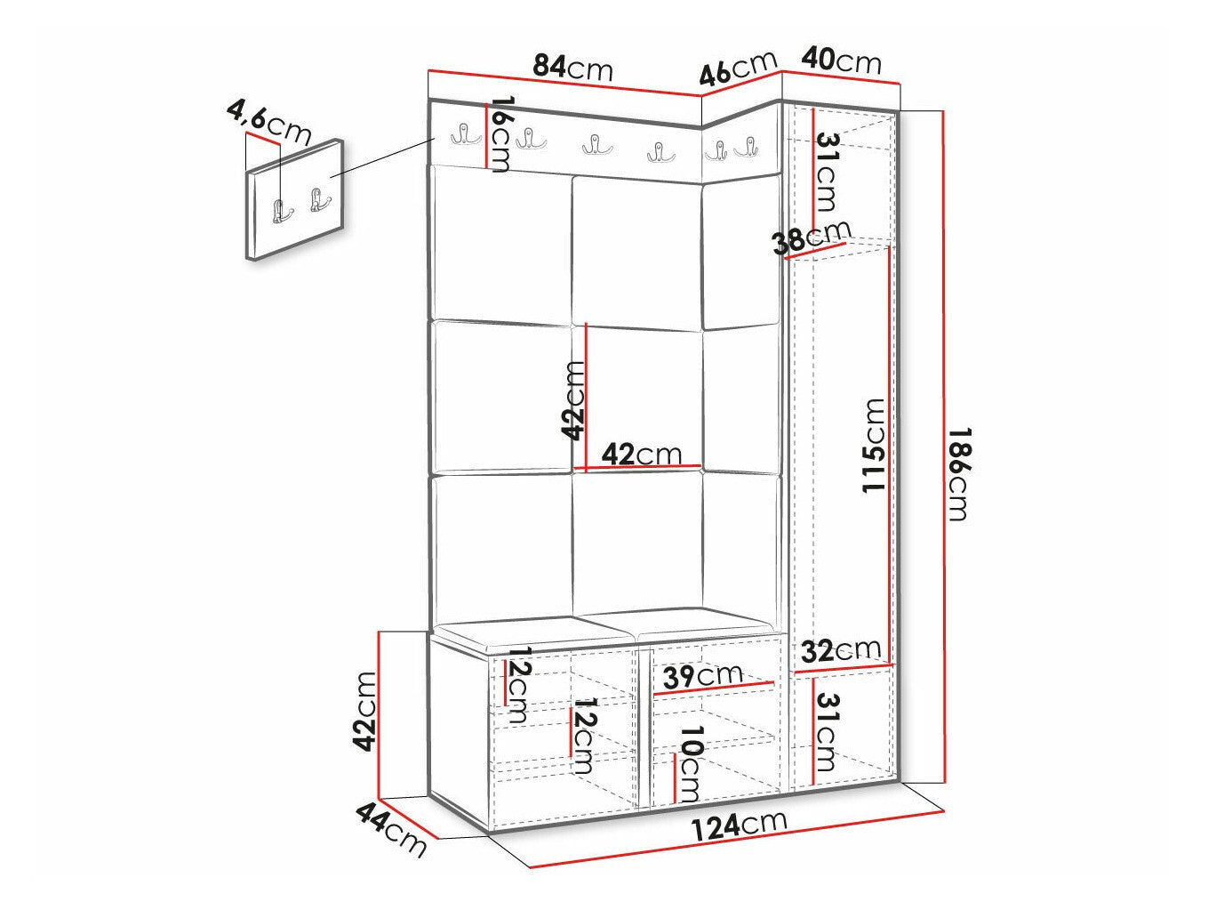 Entrésæt Hartford 385