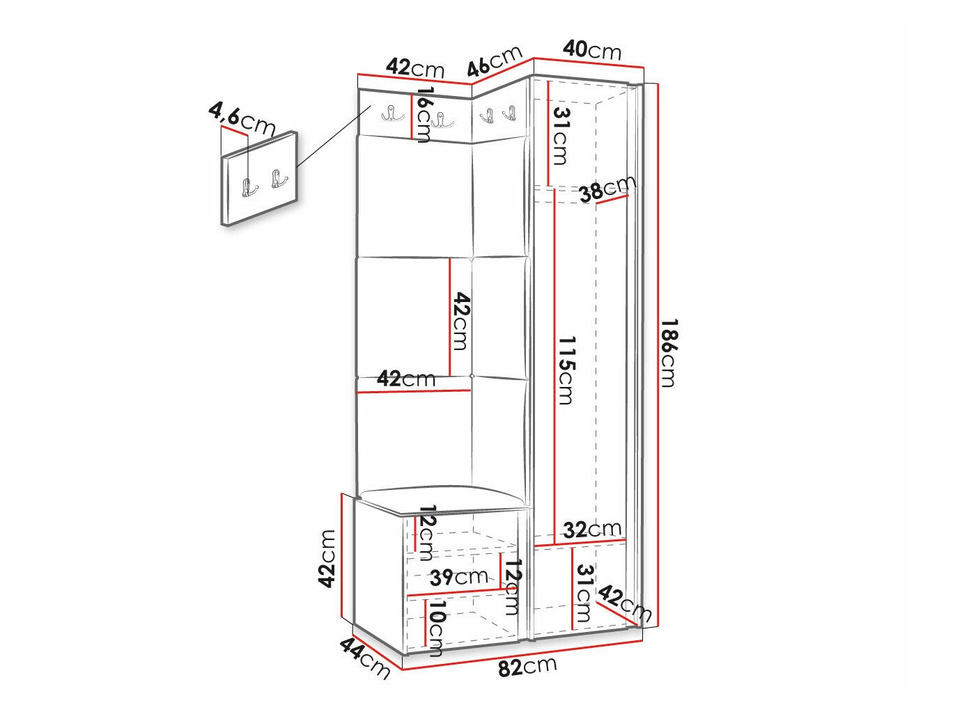 Entrésæt Hartford 390