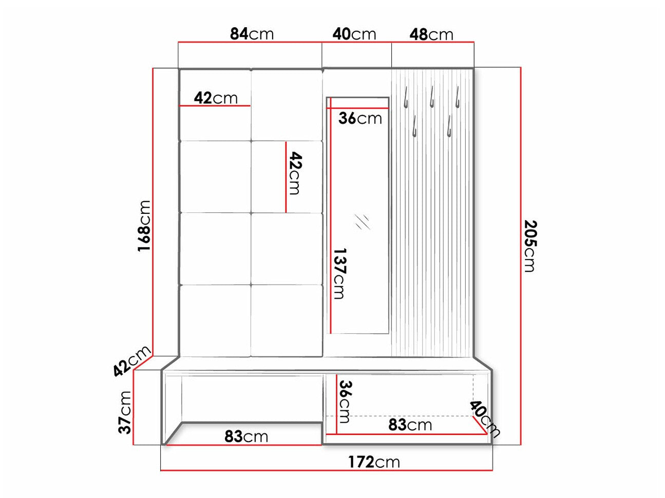 Entrésæt Hartford 322