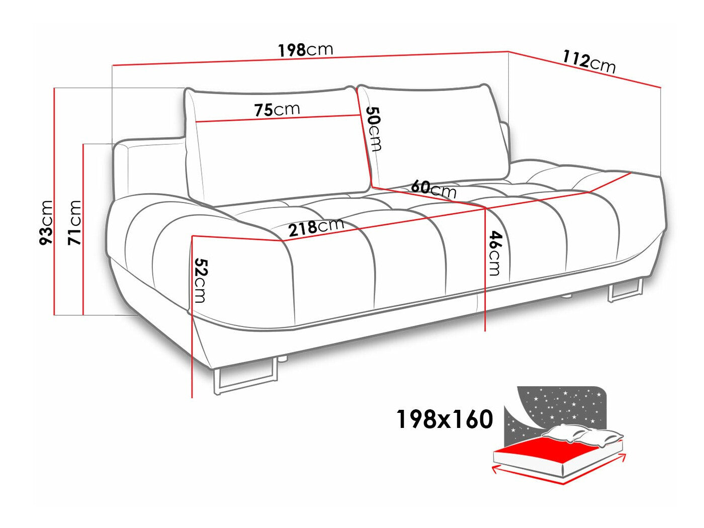 Sovesofa Lincoln 181