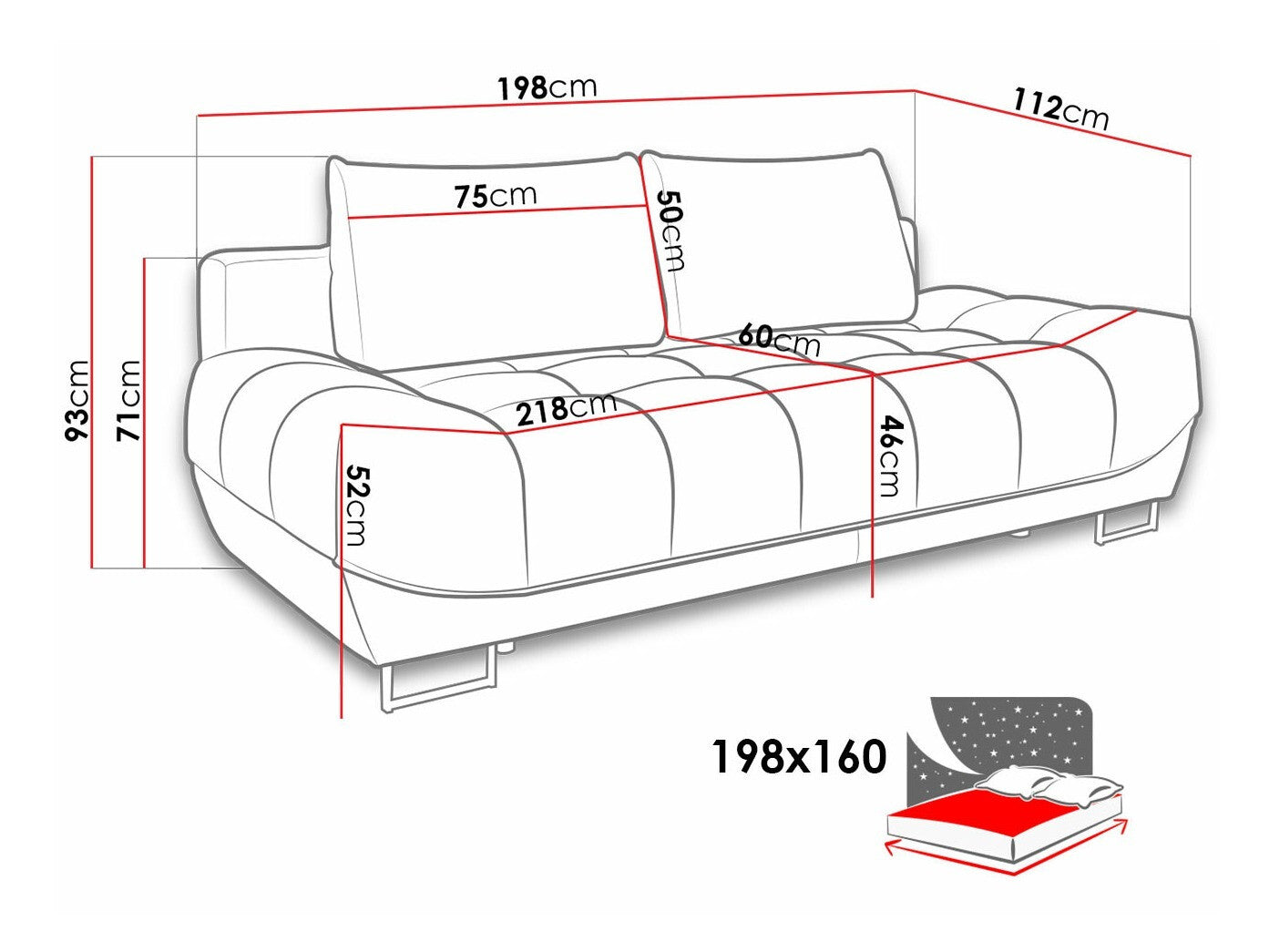 Sovesofa Lincoln 181