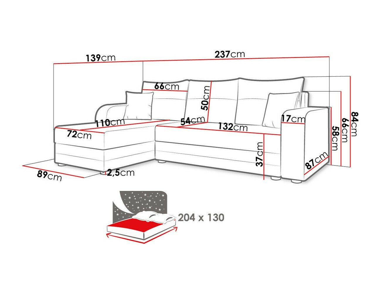Hjørnesofa Memphis 112
