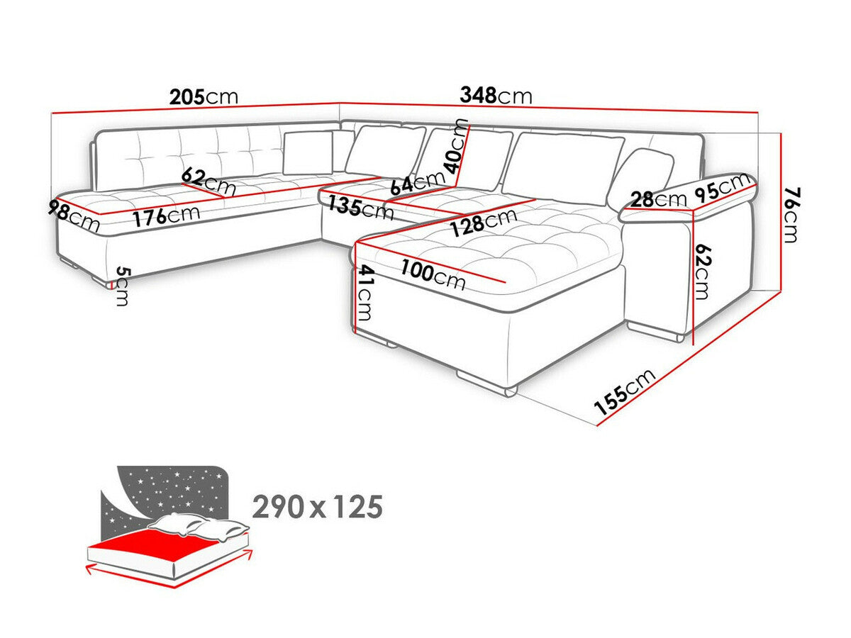 Hjørnesofa Comfivo 180