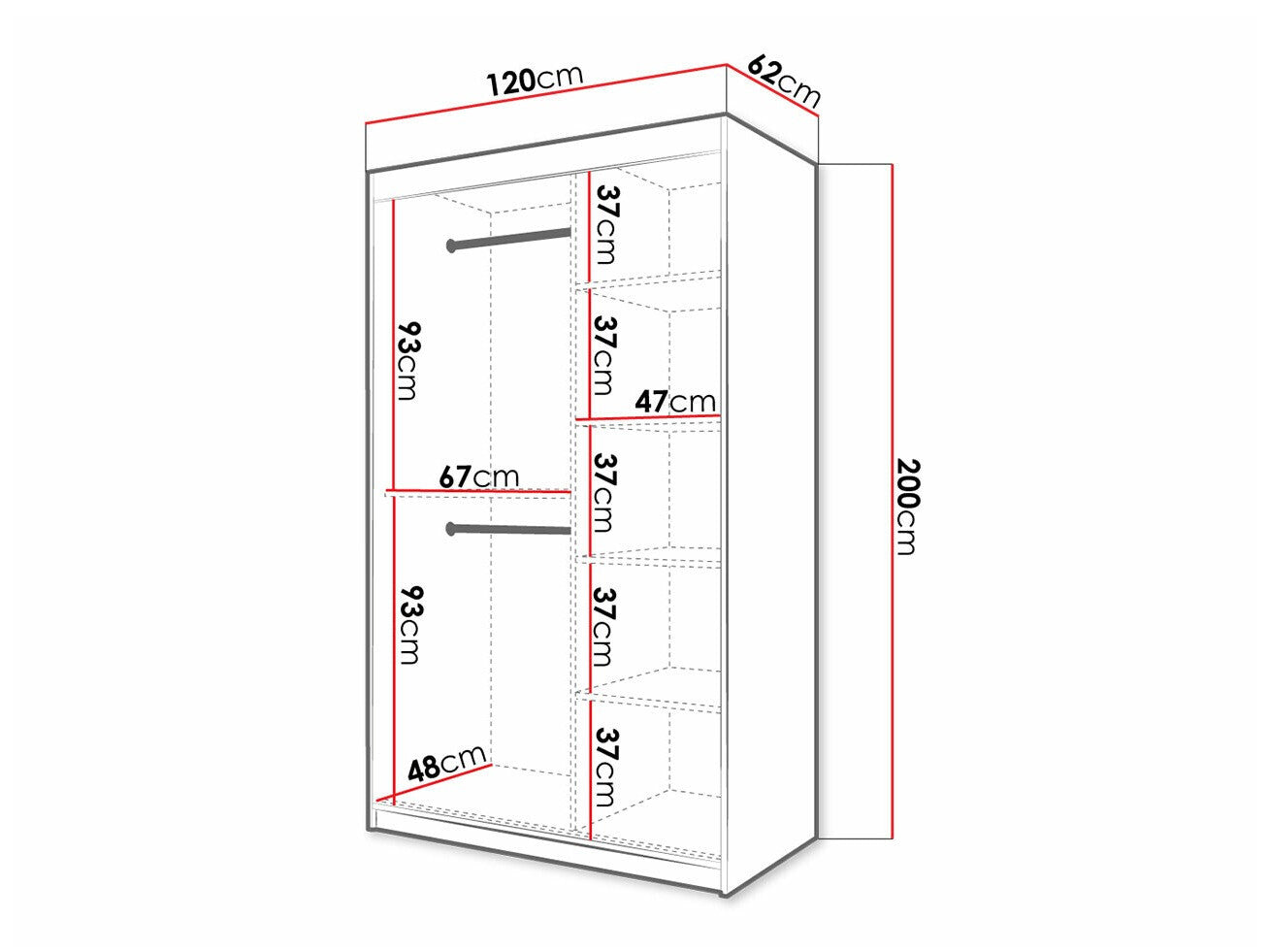 Garderobeskab Hartford 398