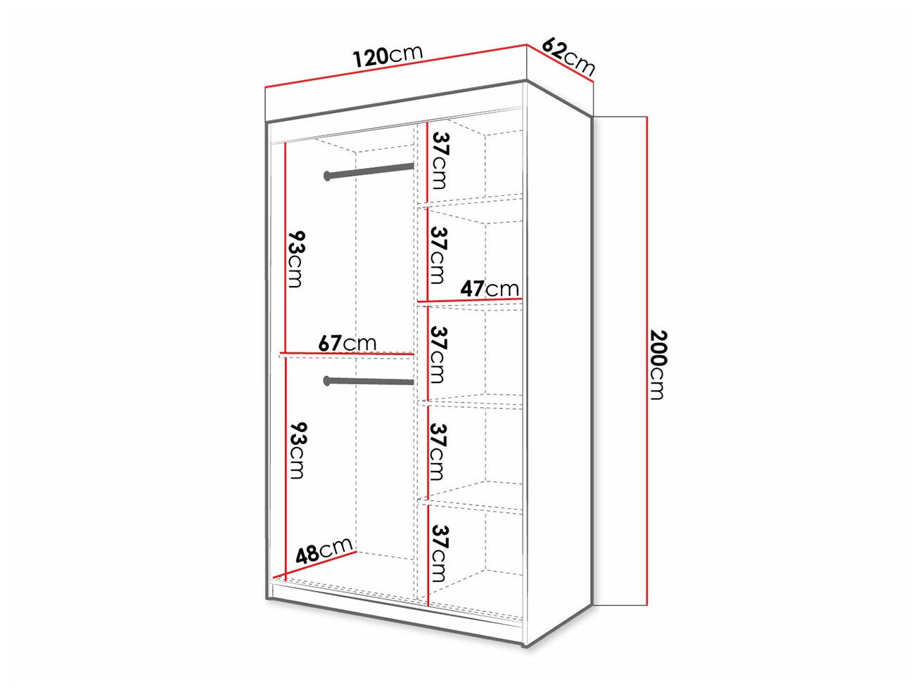 Garderobeskab Hartford 401