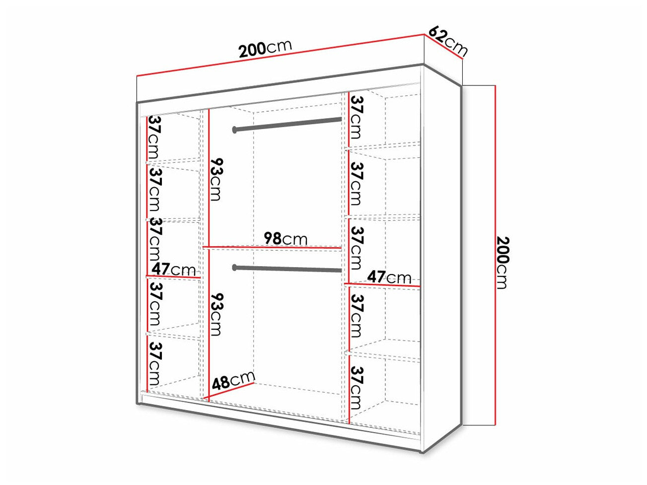 Garderobeskab Hartford 403