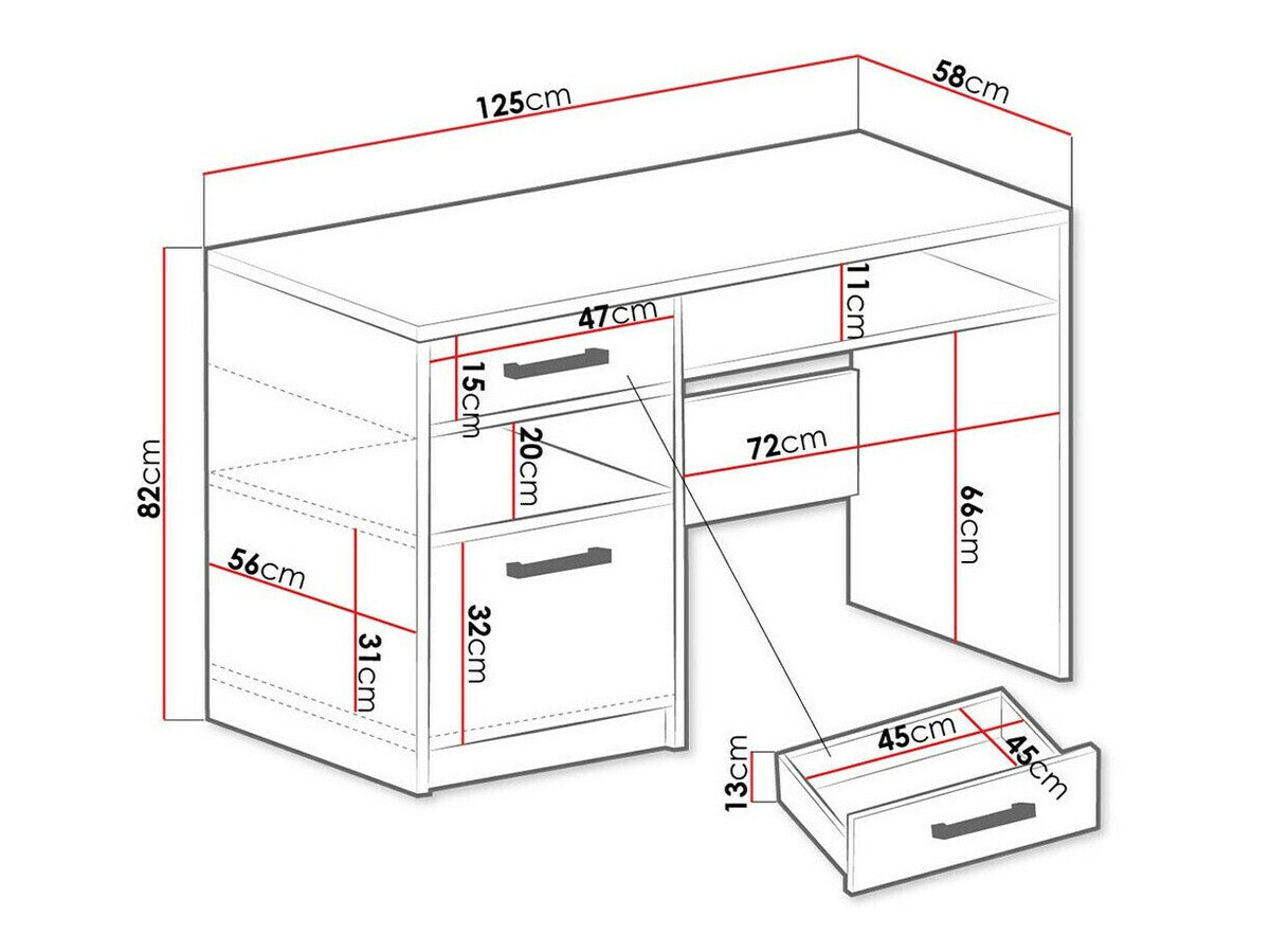 Skrivebord Honolulu A105