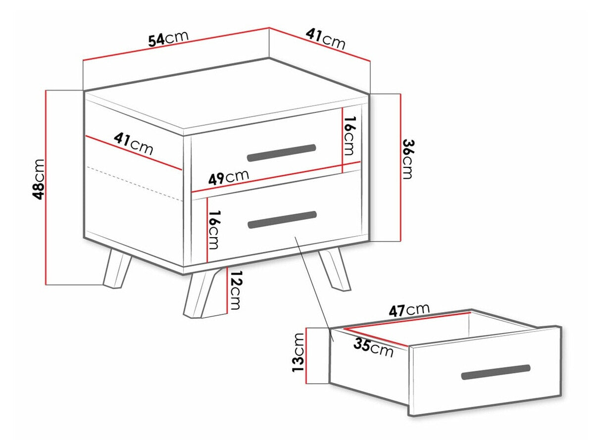 Sengebord Honolulu A107