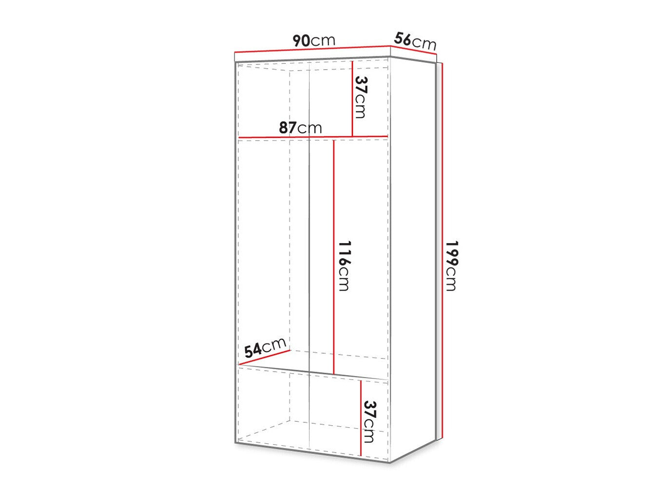 Garderobe Charlotte H112