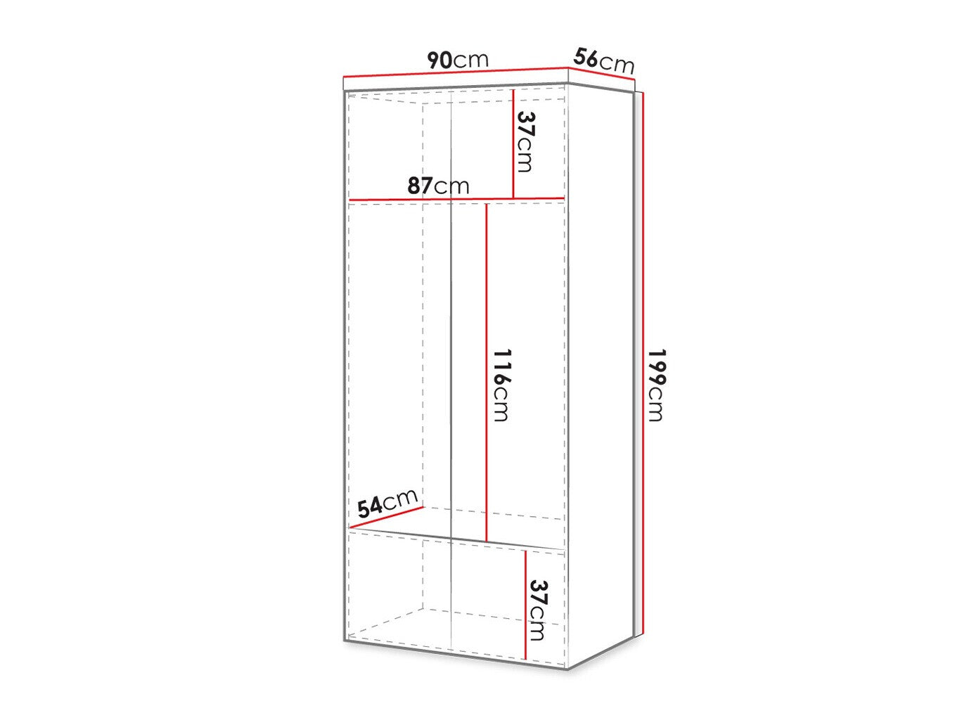 Garderobe Charlotte H112