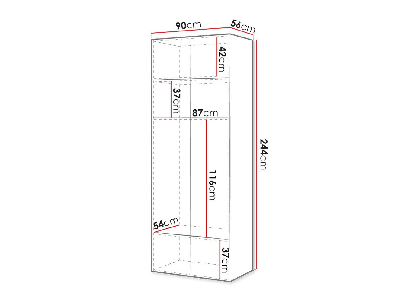 Garderobe Charlotte H112