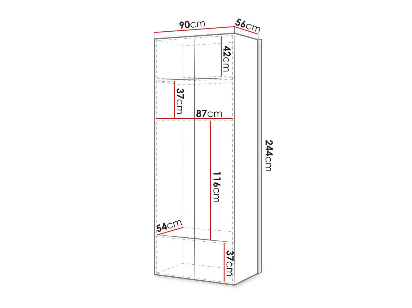Garderobe Charlotte H112