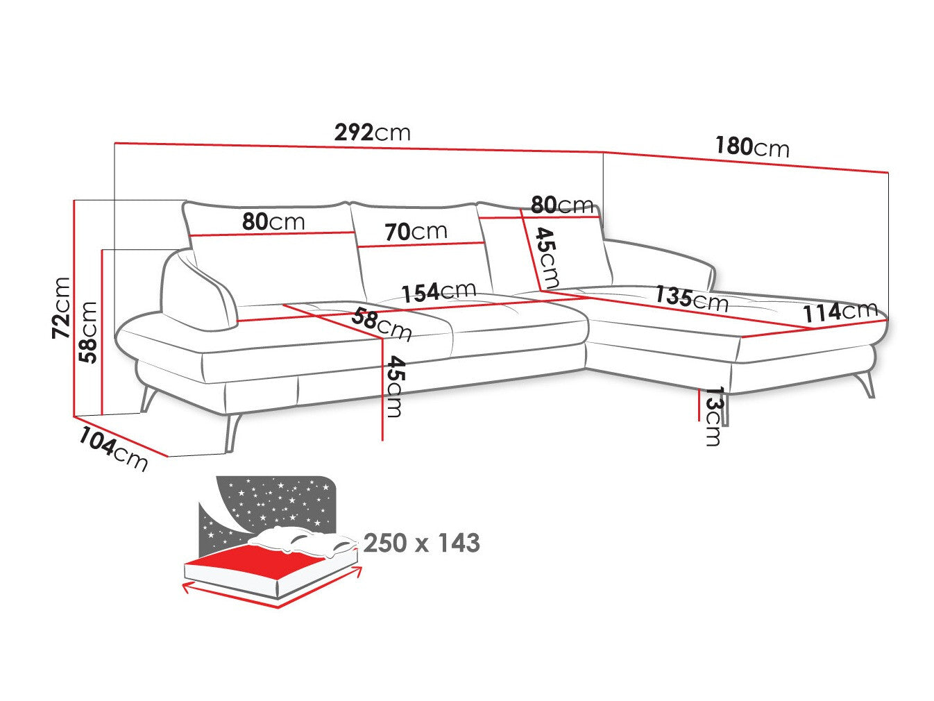 Hjørnesofa Lincoln 173