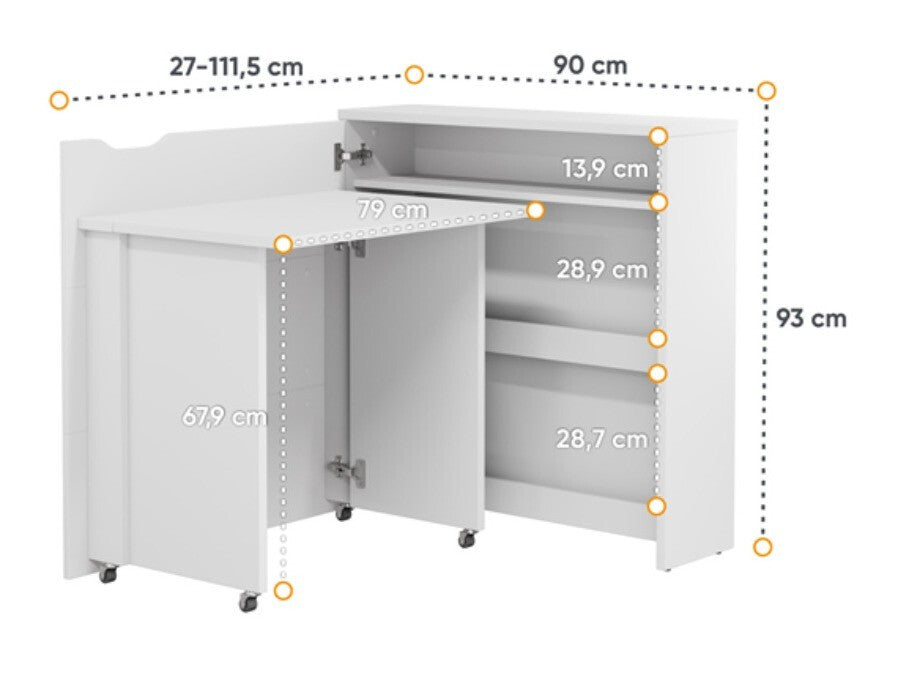 Hjørneskrivebord Concept Pro Lenart AH157