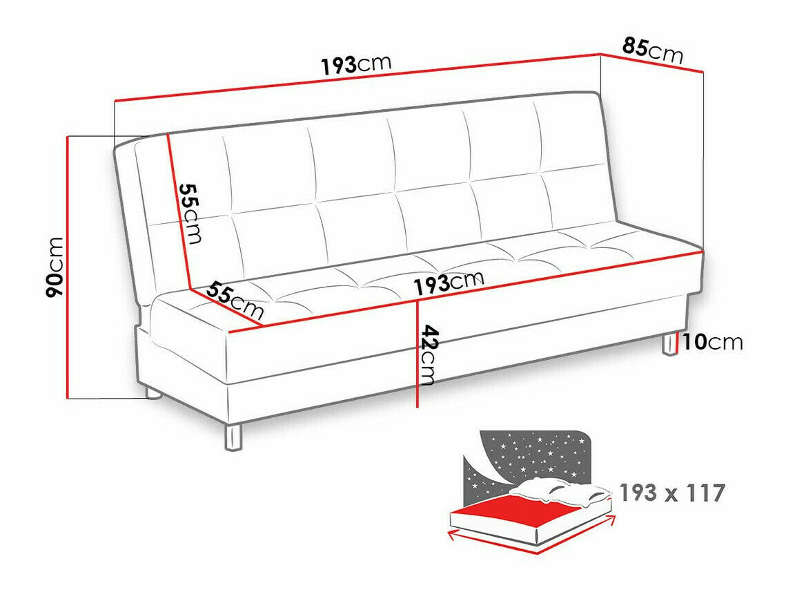 Sovesofa Columbus 107