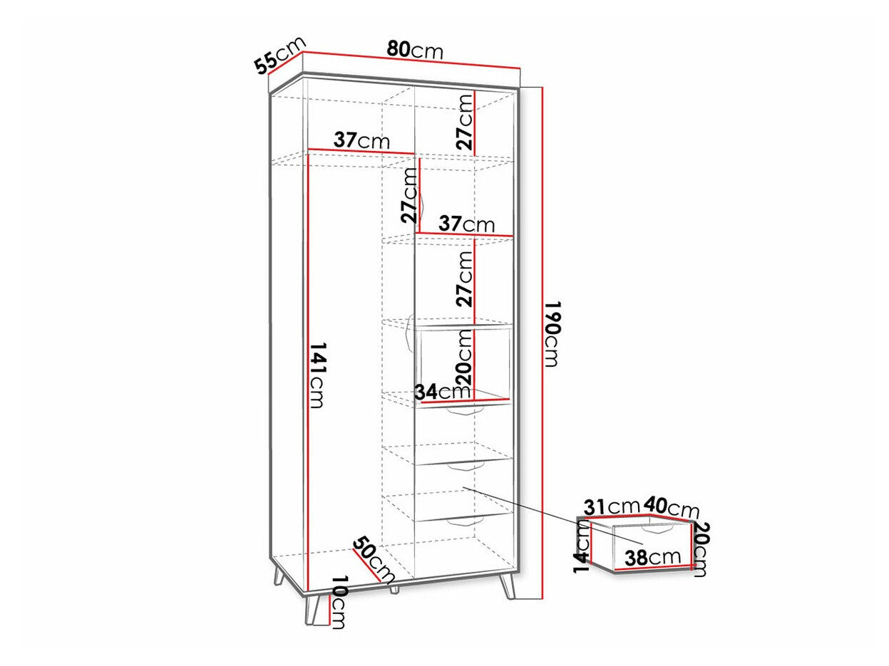 Wardrobe Toledo G101