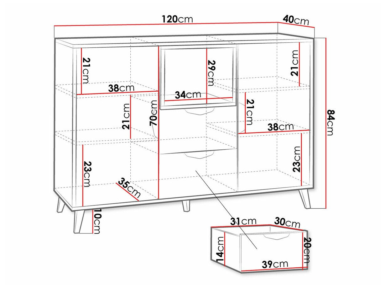 Chest of drawers Toledo G107
