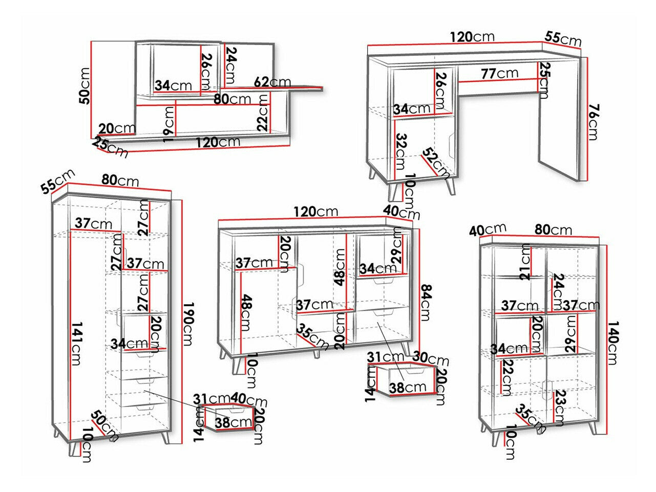 Furniture set Toledo G117
