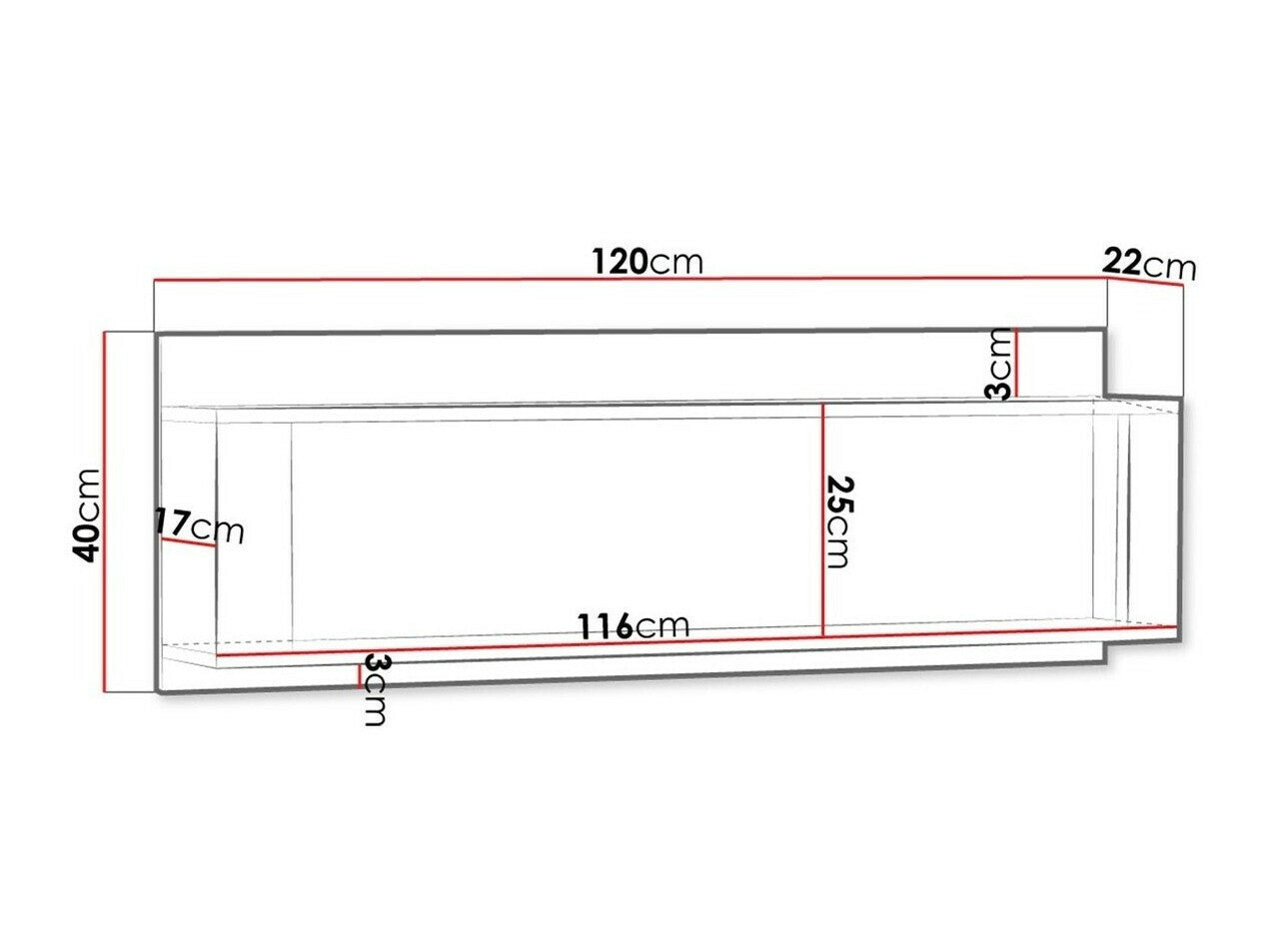Wall shelf Stanton G111