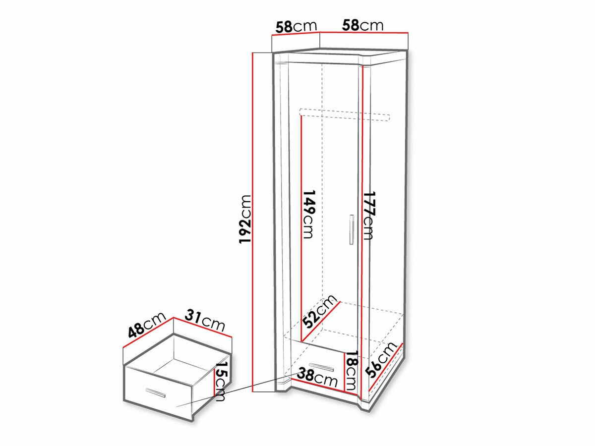 Wardrobe Stanton D117