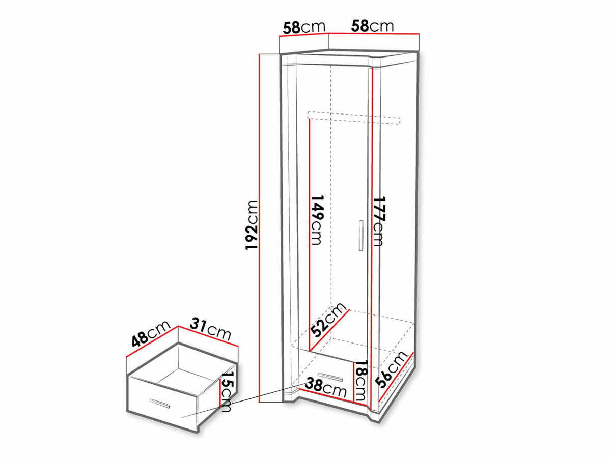 Wardrobe Stanton D117