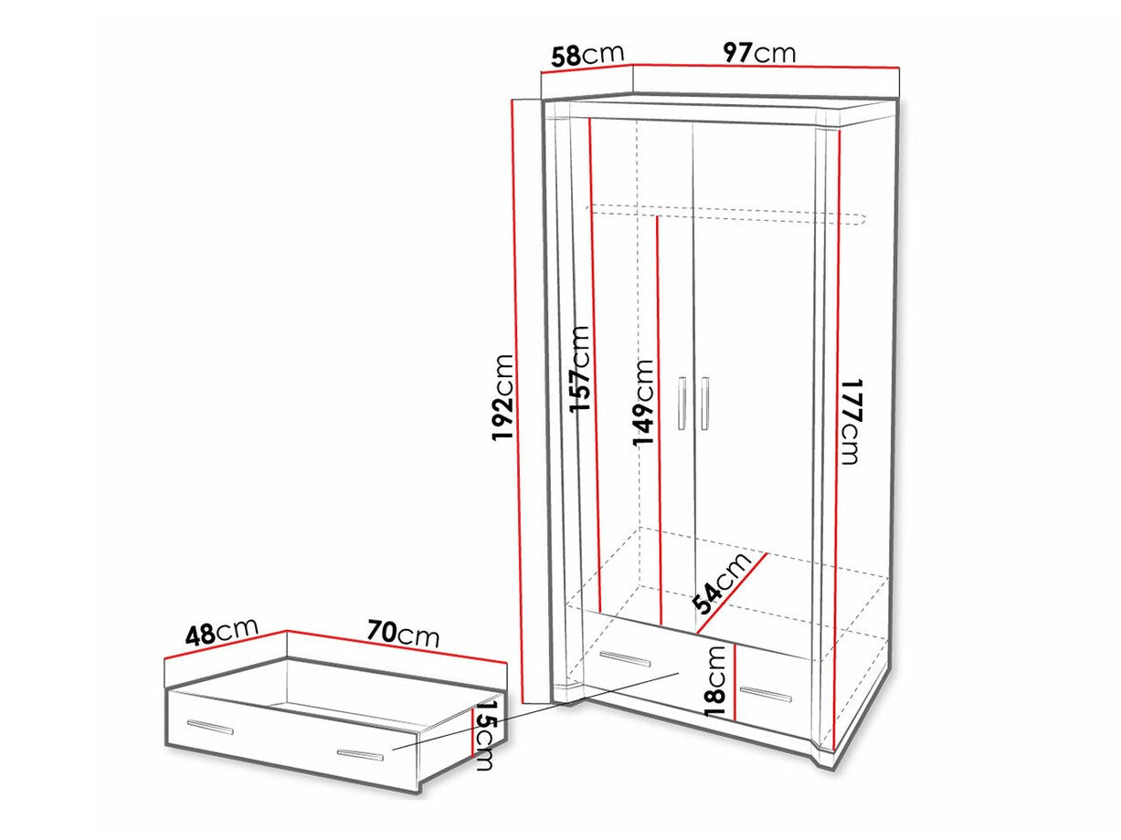 Wardrobe Stanton D118