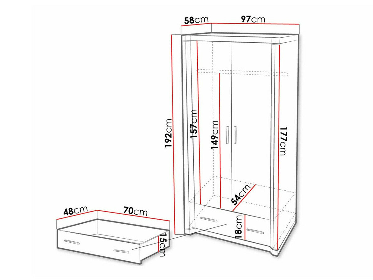 Wardrobe Stanton D118