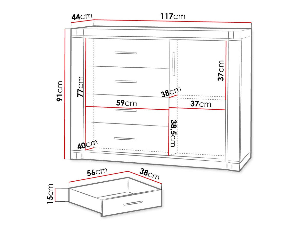 Chest of drawers Stanton D102