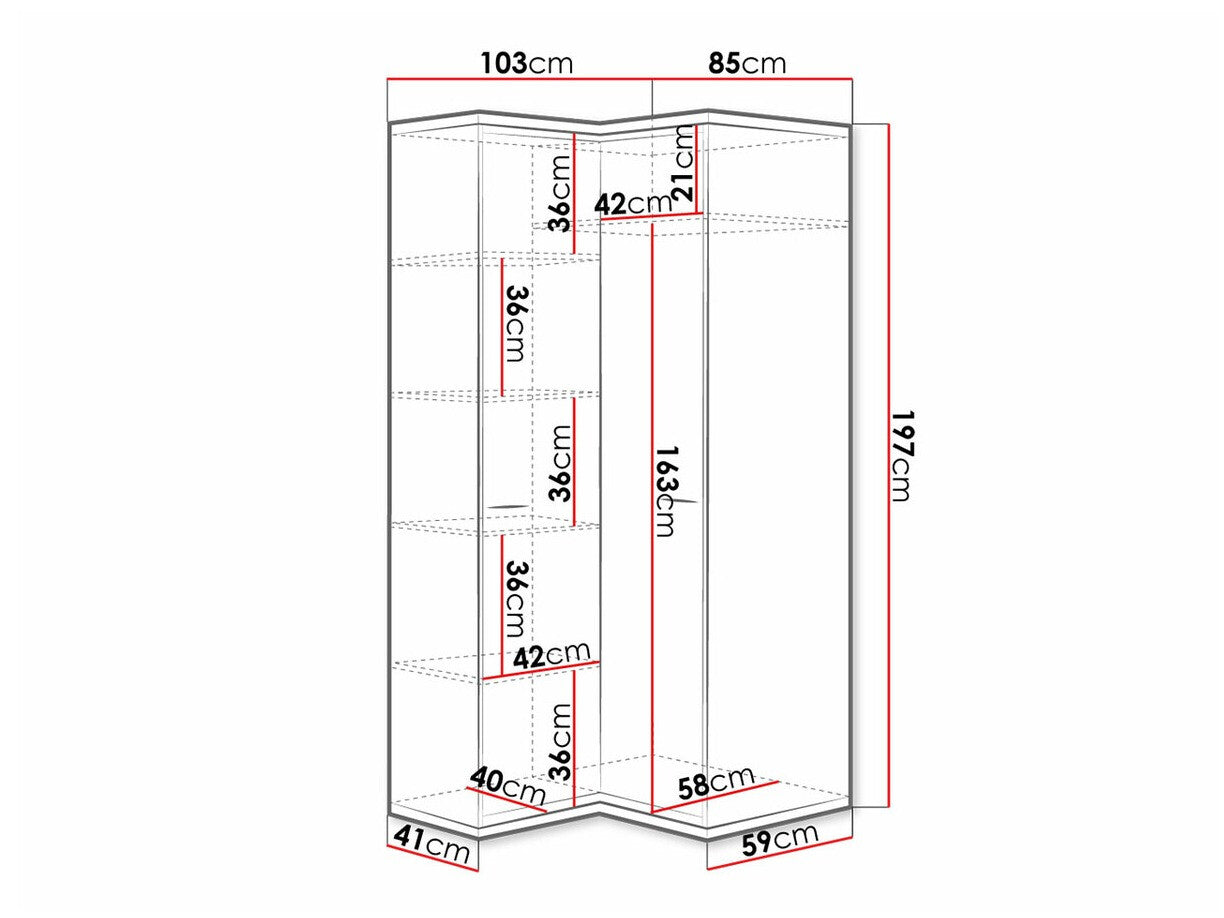 Corner wardrobe Stanton F110
