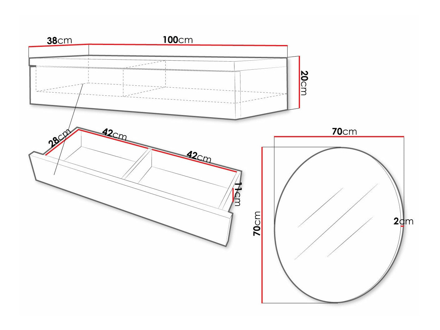 Sminkebord Providence 188