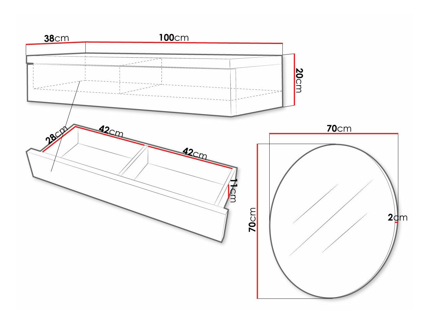Sminkebord Providence 188