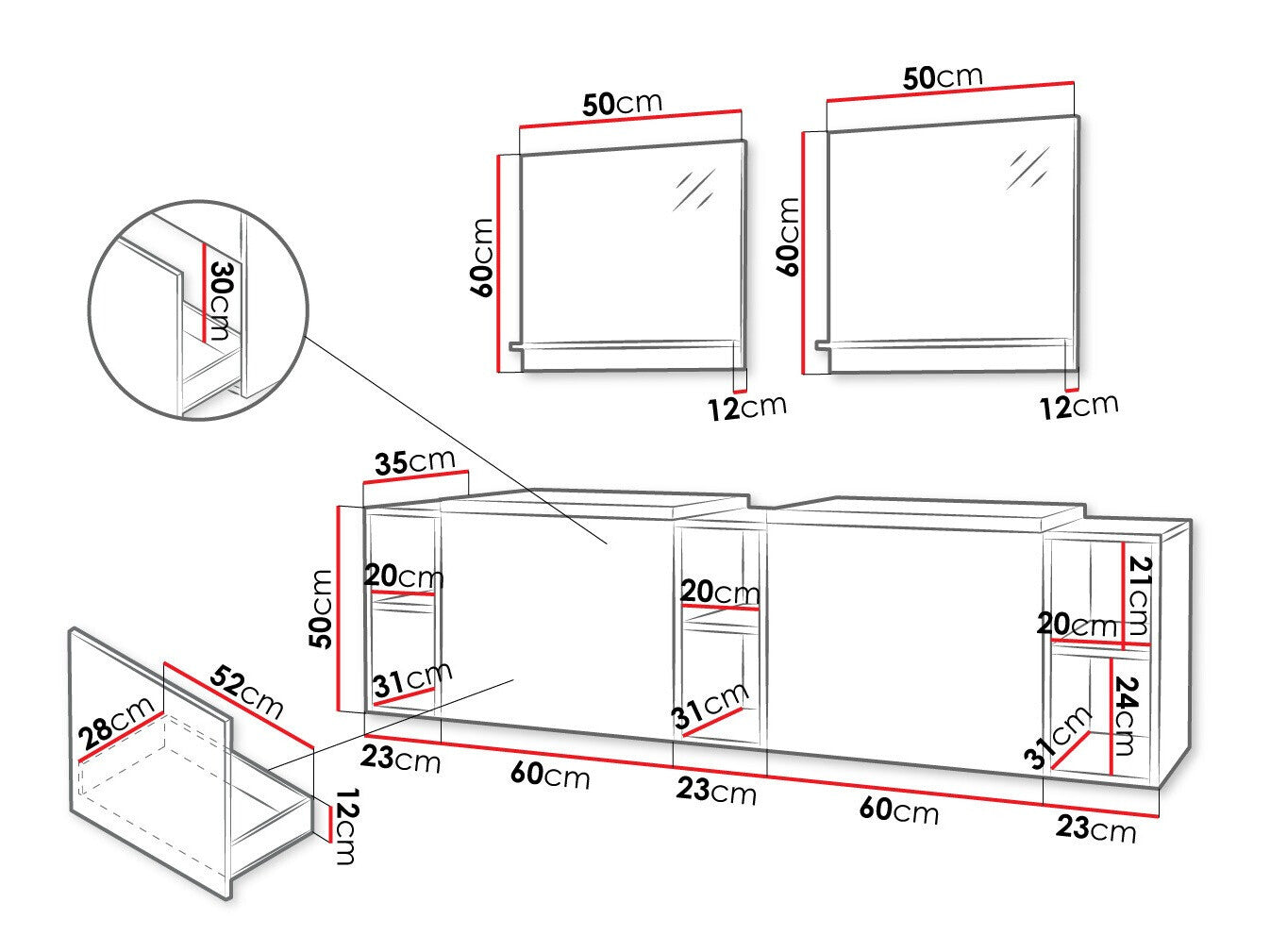 Bathroom set Comfivo E100