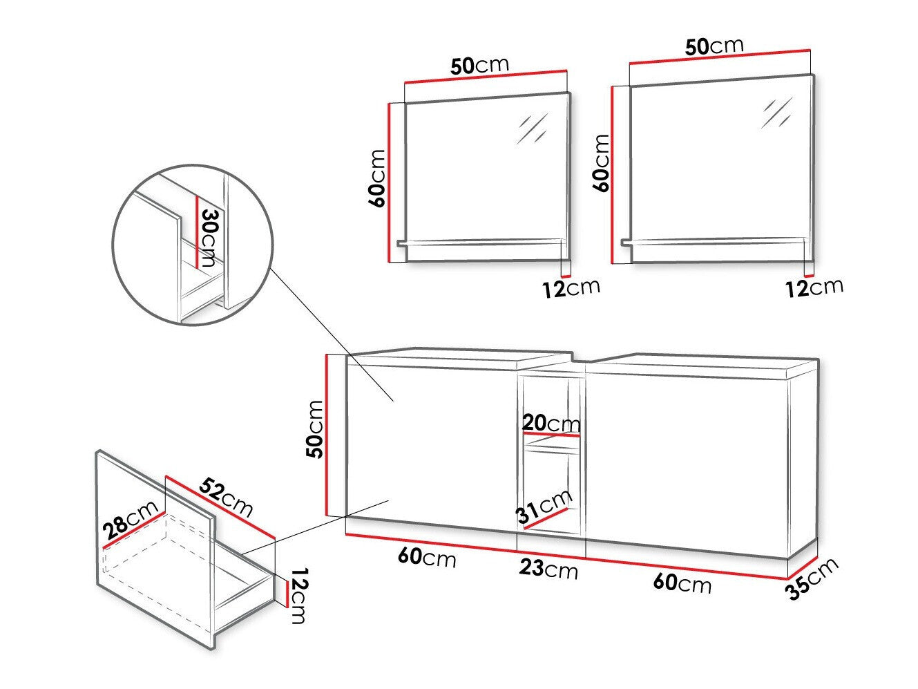 Bathroom set Comfivo E101